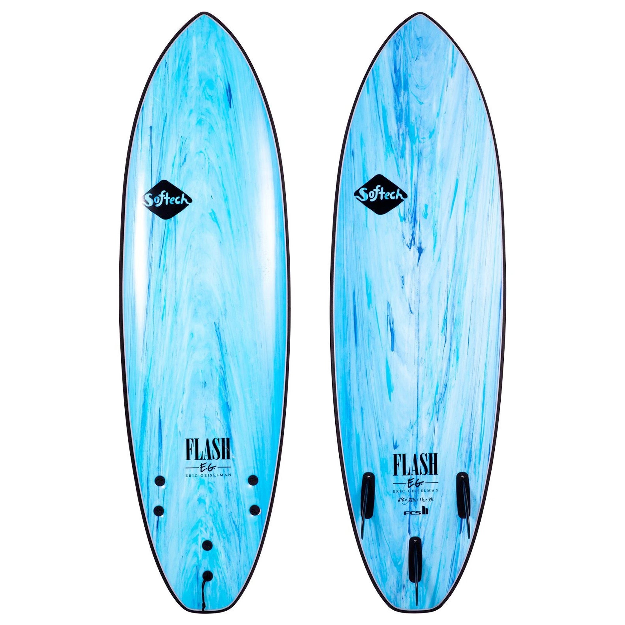 Softech Eric Geiselman Flash 5'7 Soft Surfboard - Blue