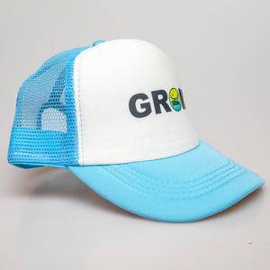 Surf Station Grom Youth Trucker Hat - Light Blue