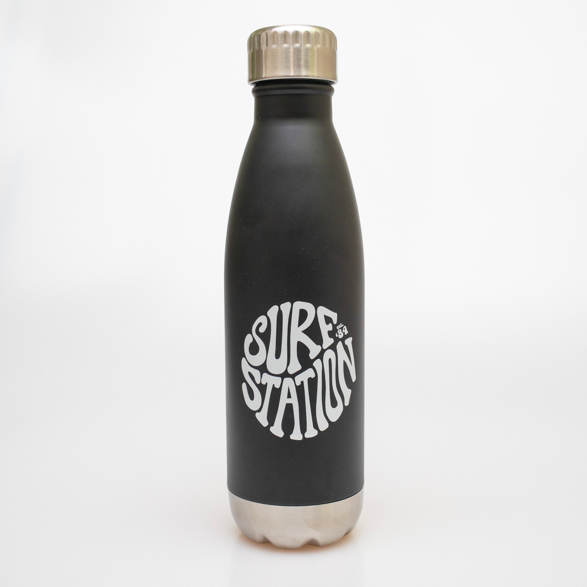 Surf Station Hippie '84 Stainless Steel Bottle - Matte Black