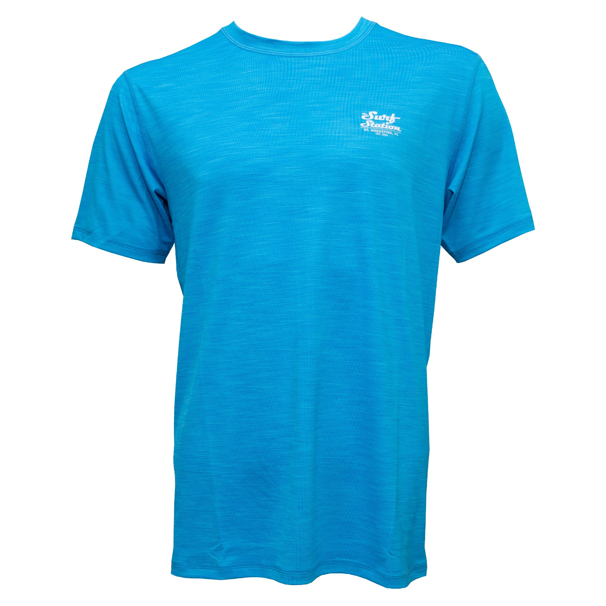 Surf Station Hybrid Mechanic Men's S/S Rashguard - Royal