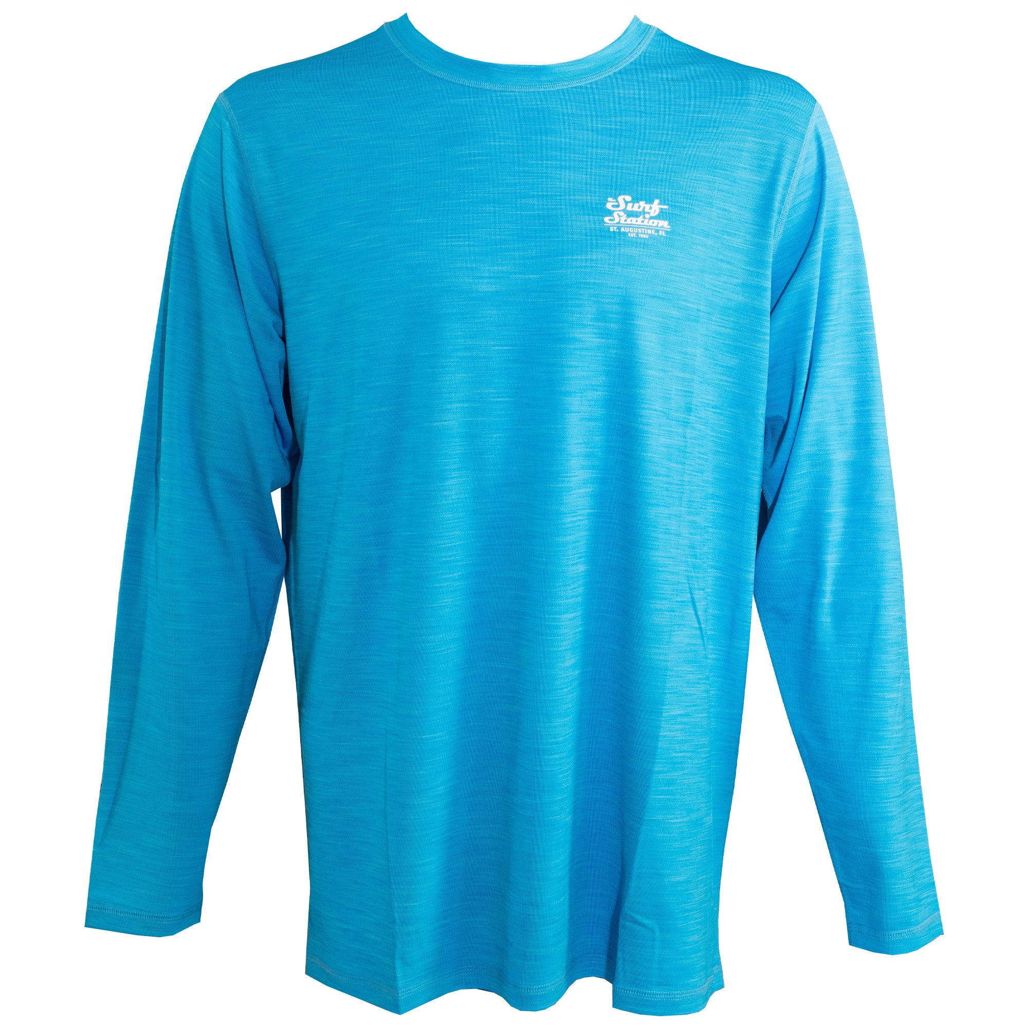 Surf Station Hybrid Mechanic Men's L/S Rashguard - Royal Blue