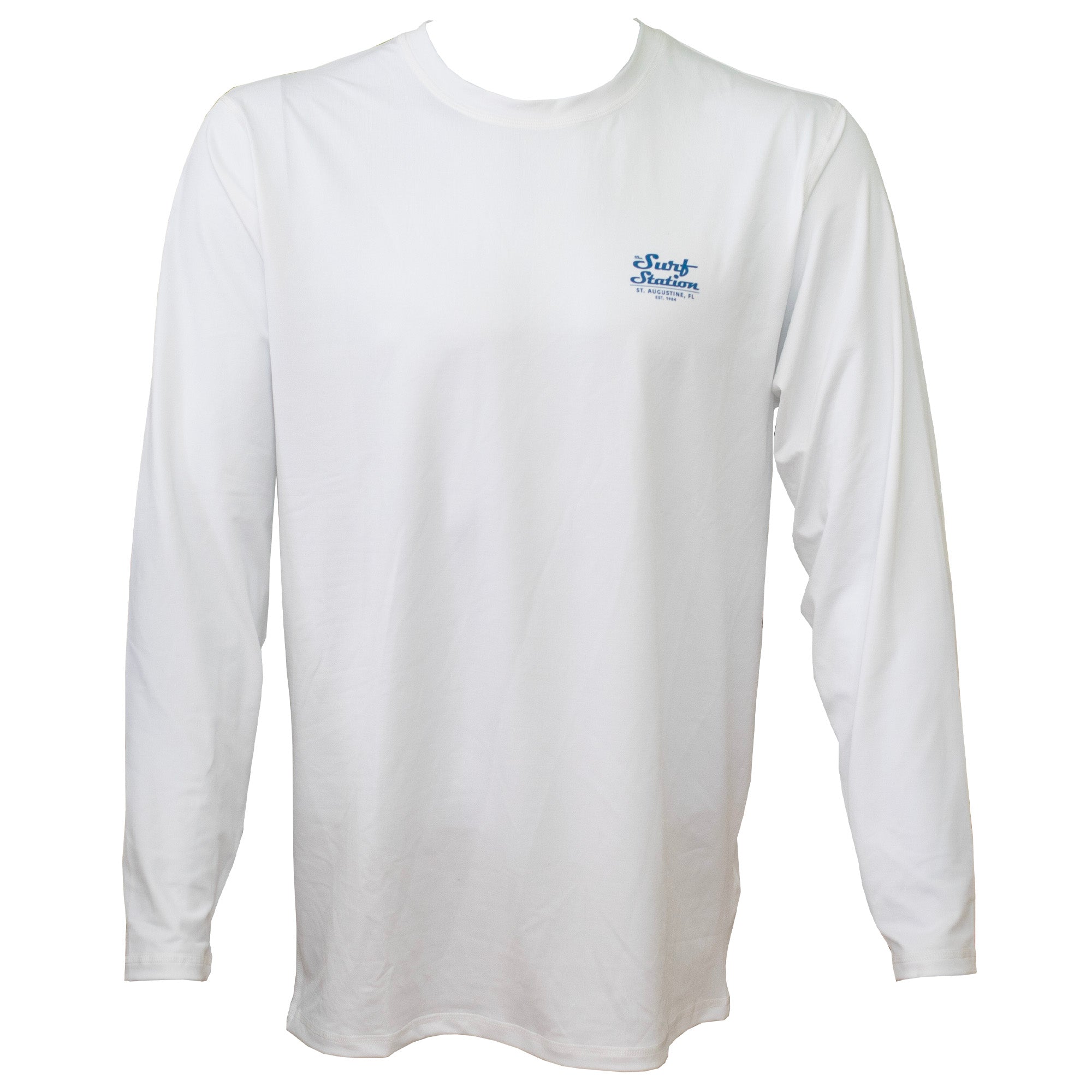 Surf Station Hybrid Mechanic Men's L/S Rashguard - White