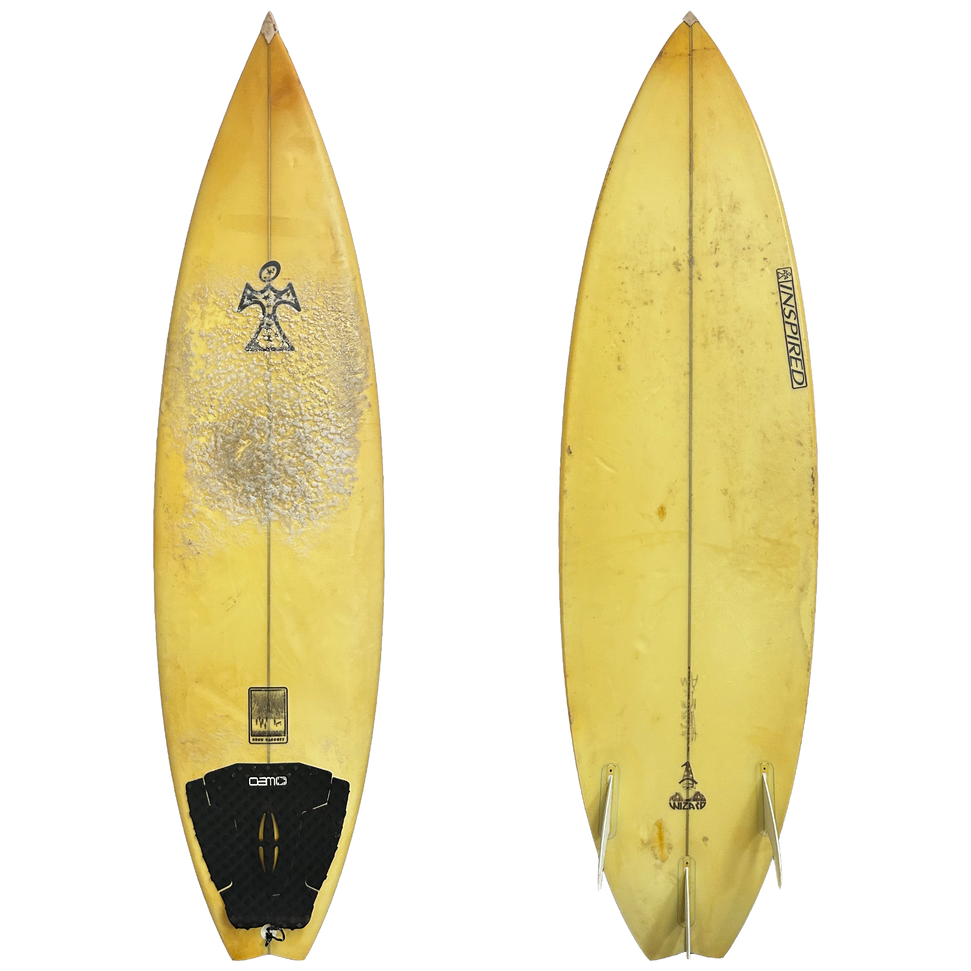 Inspired Wizard 5'11 Consignment Surfboard - Futures