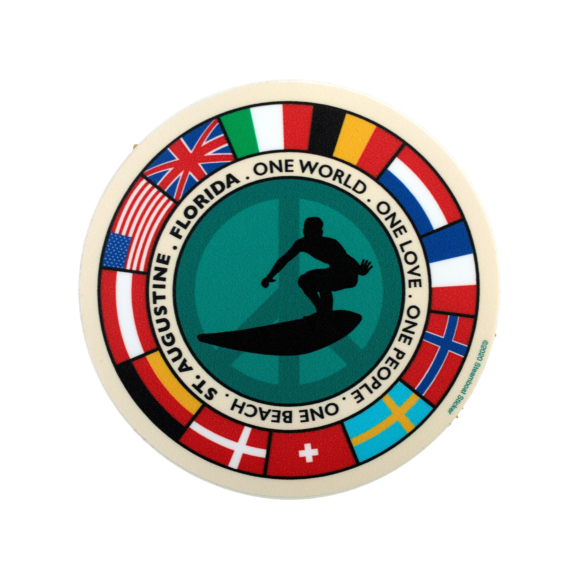 Surf Station International Surfer Sticker