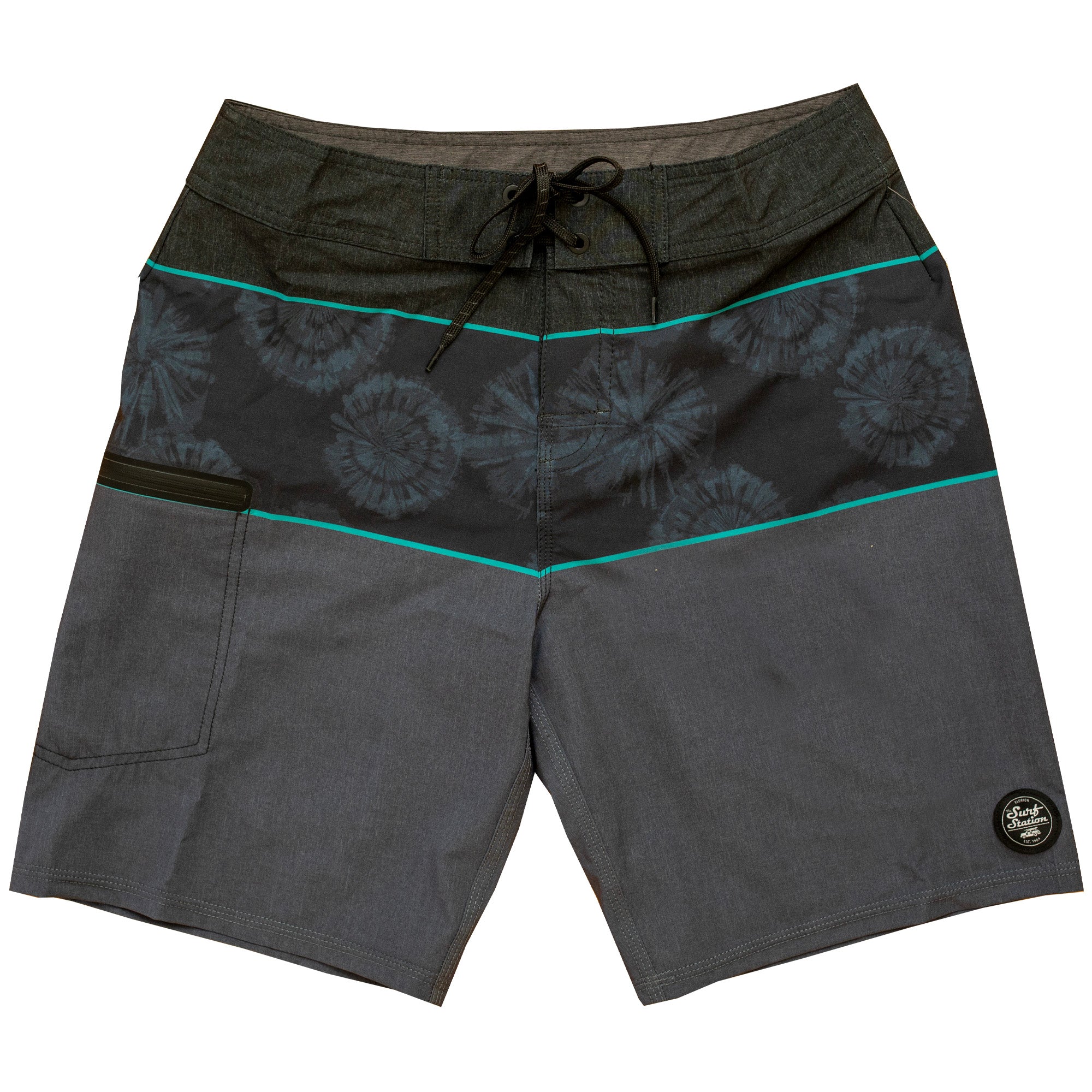 Surf Station Loop Men's Boardshorts - Charcoal