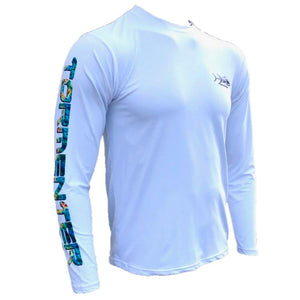 Tormenter Performance Men's Fishing Shirt - Mahi White