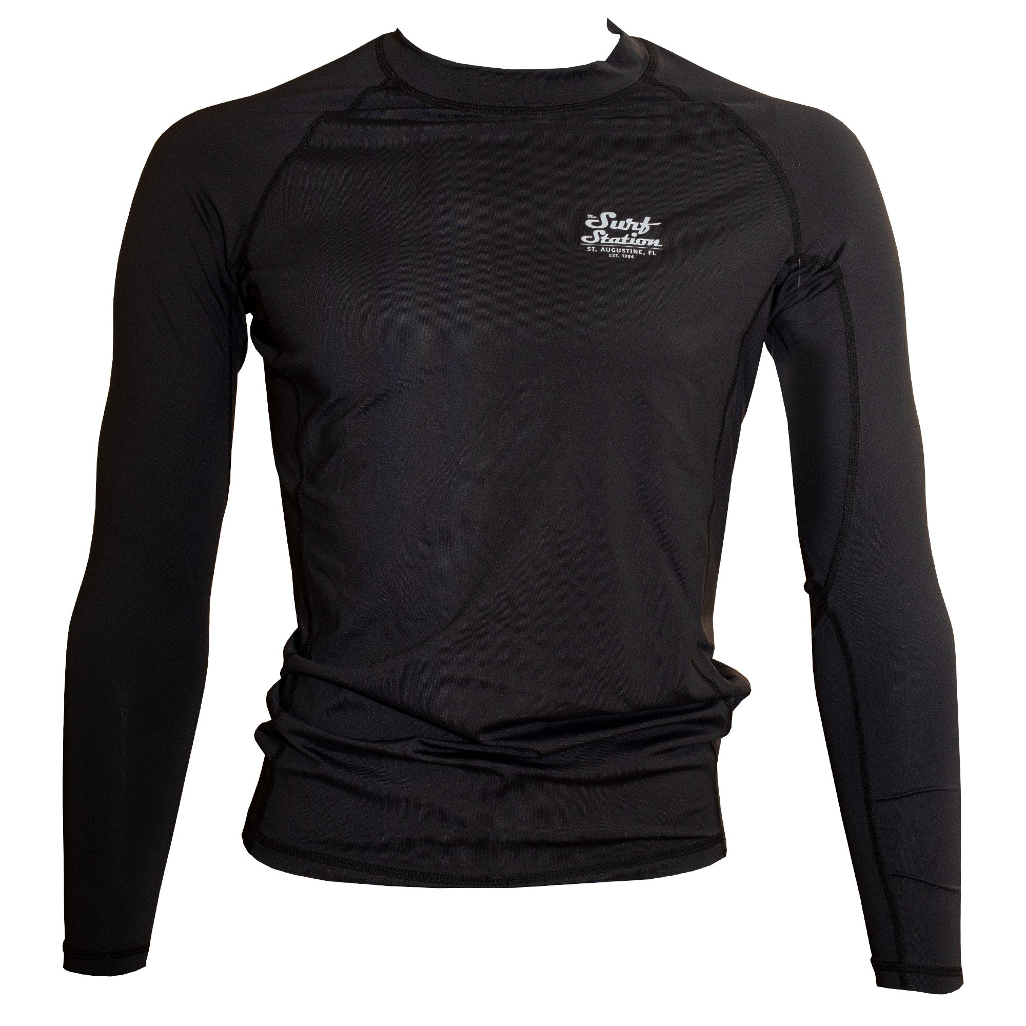 Surf Station Fuse Mechanic Men's L/S Rashguard - Black