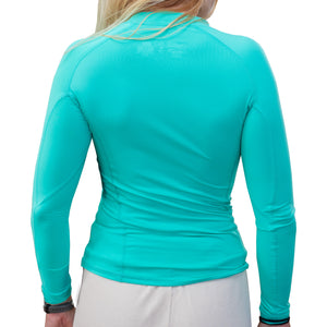 Surf Station Fuze Women's L/S Rashguard - Mint