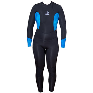 Xcel Water Inspired Axis 3/2mm Back-Zip Women's L/S Fullsuit Wetsuit - Black/Blue