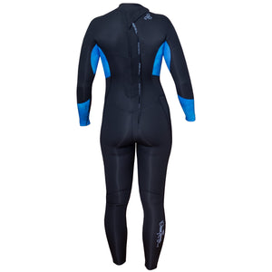 Xcel Water Inspired Axis 3/2mm Back-Zip Women's L/S Fullsuit Wetsuit - Black/Blue