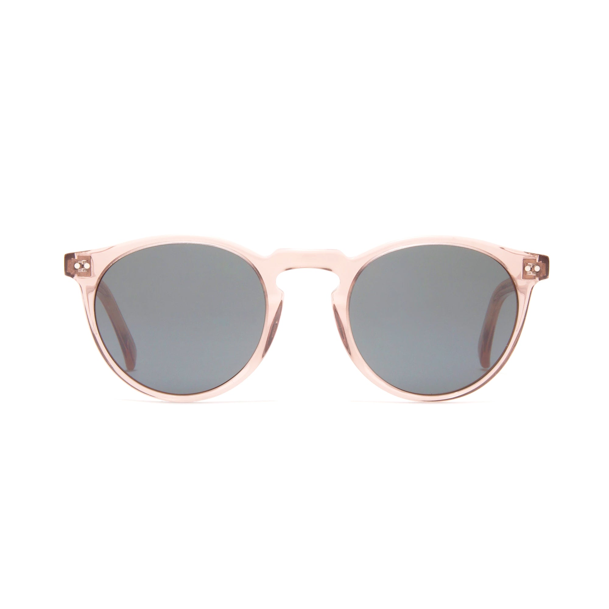 Otis Omar Women's Sunglasses - Crystal Blush/Smokey Blue Polarized