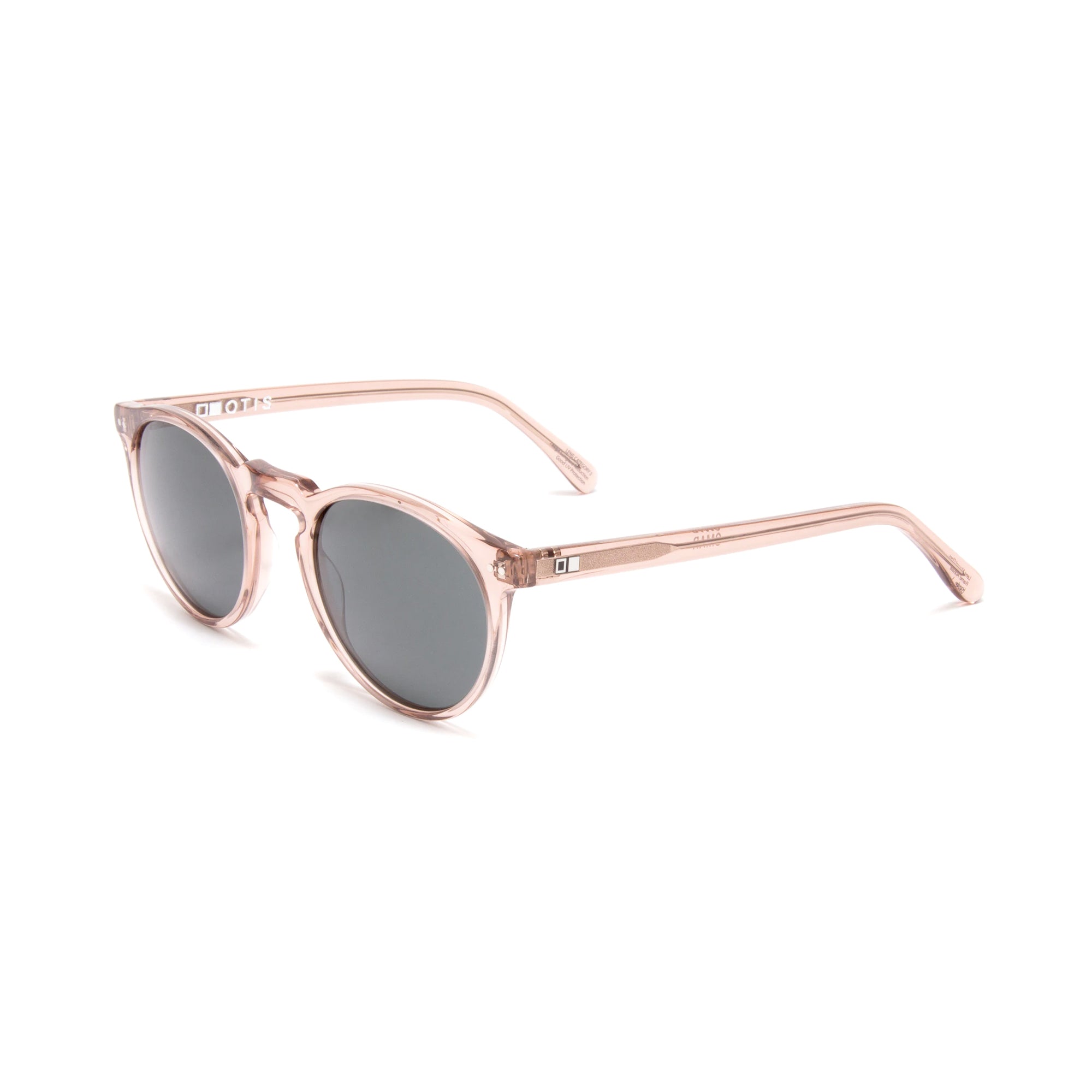 Otis Omar Women's Sunglasses - Crystal Blush/Smokey Blue Polarized