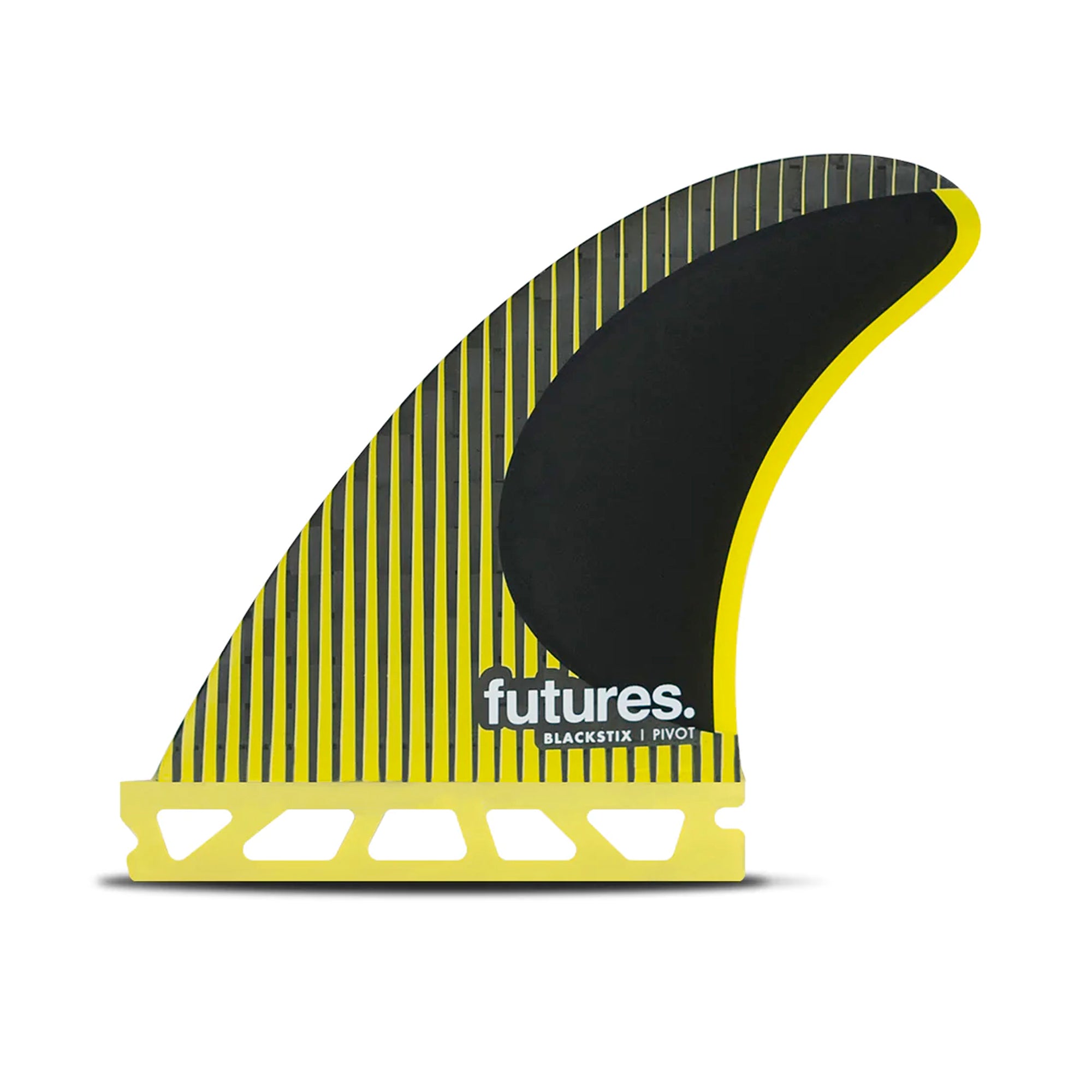 Futures P4 Blackstix Tri Surfboard Fins - Small/Yellow