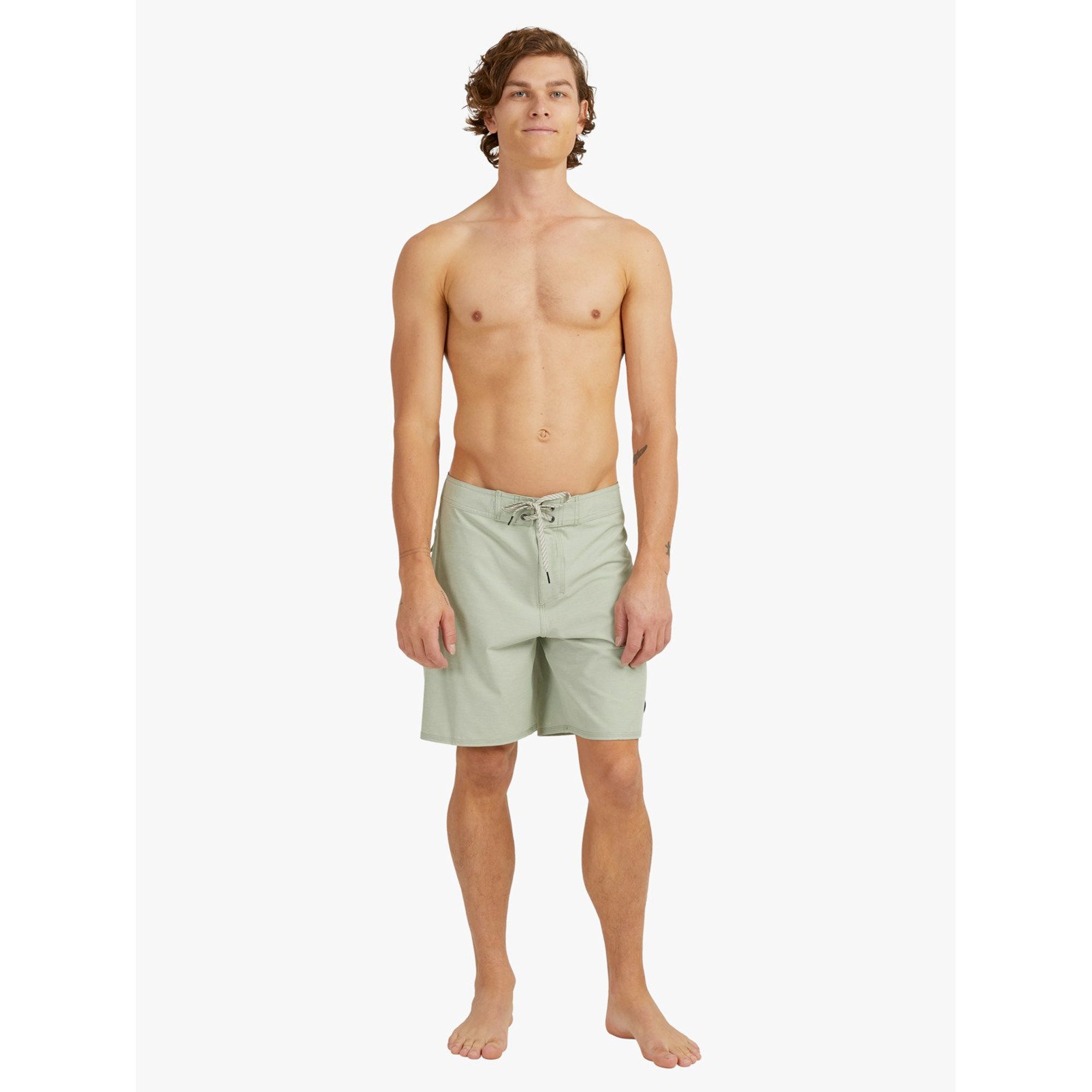 Quiksilver Hempstrech Piped 18" Men's Boardshorts - Sage