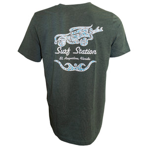 Surf Station Paisley Men's S/S T-Shirt - Green