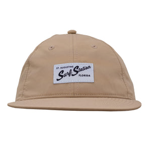 Surf Station Quicker Men's Snapback Hat - Khaki