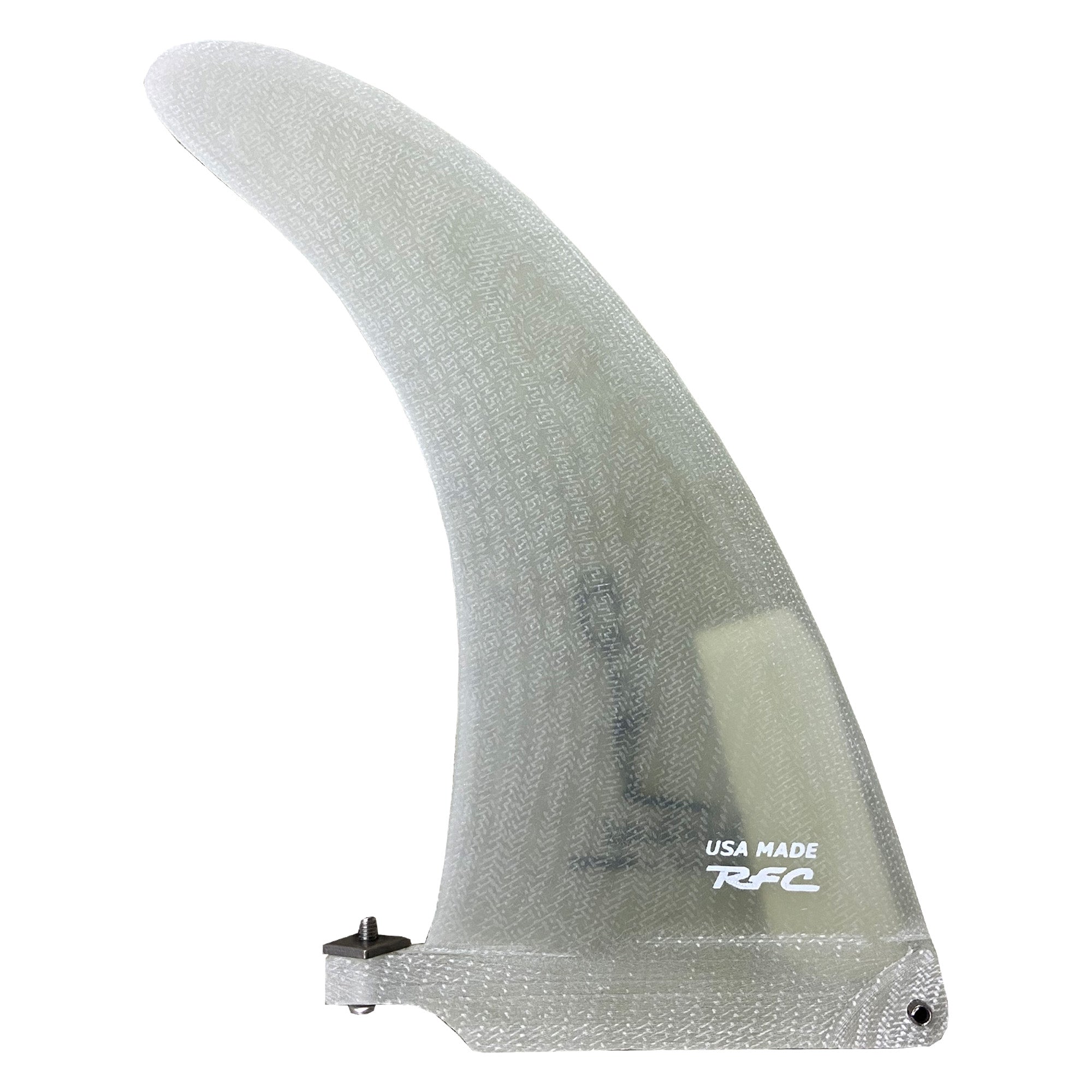 Rainbow Fin Co. Justin Quintal Flex 8.5" Longboard Surfboard Fin - Clear