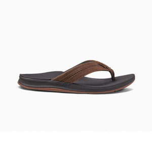 Reef Leather Ortho-Bounce Coast Men's Sandals - Brown