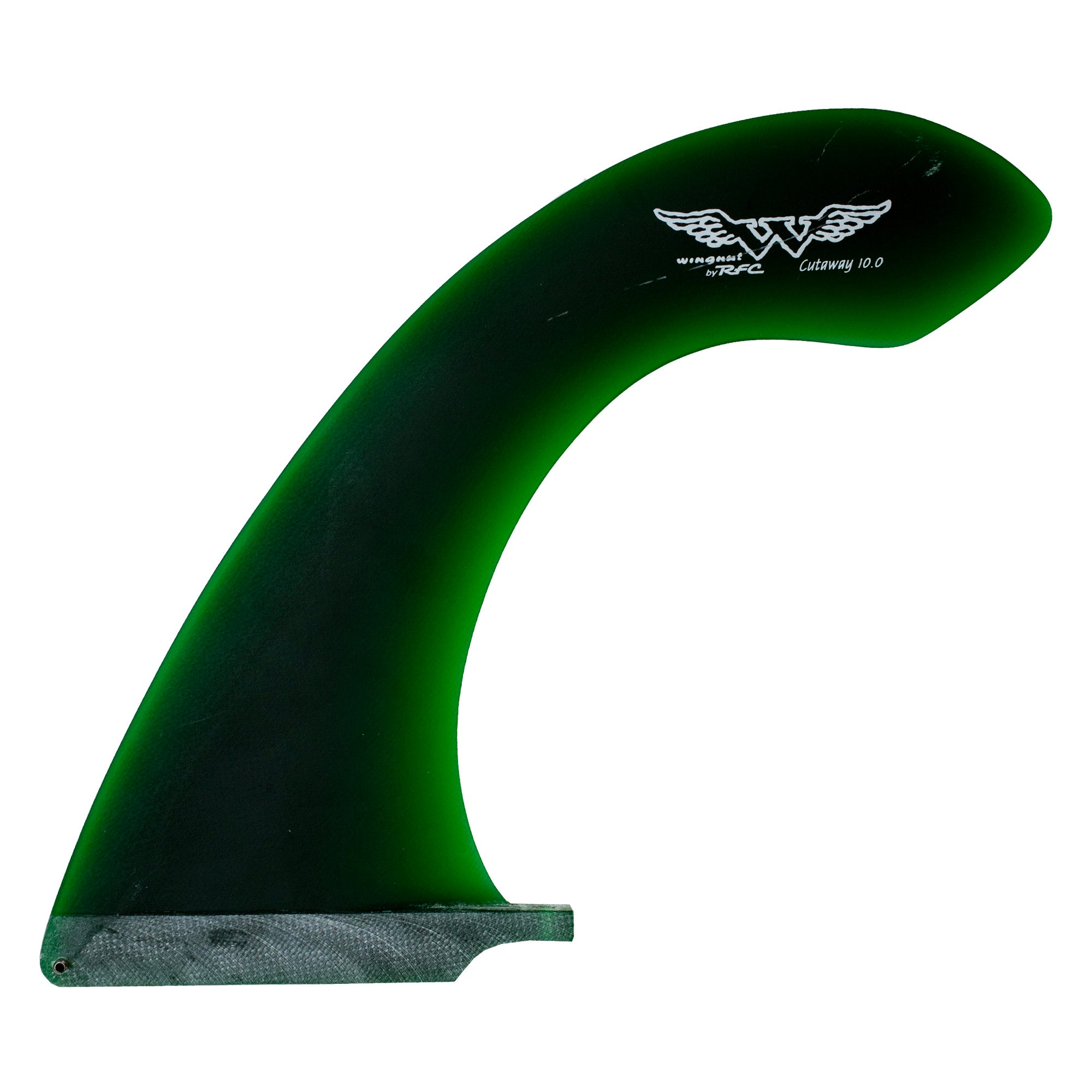 Rainbow Fin Company Wingnut Cutaway 10" Longboard Fin - Green