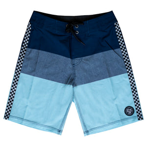 Surf Station Racer Boy's Boardshorts - Blue