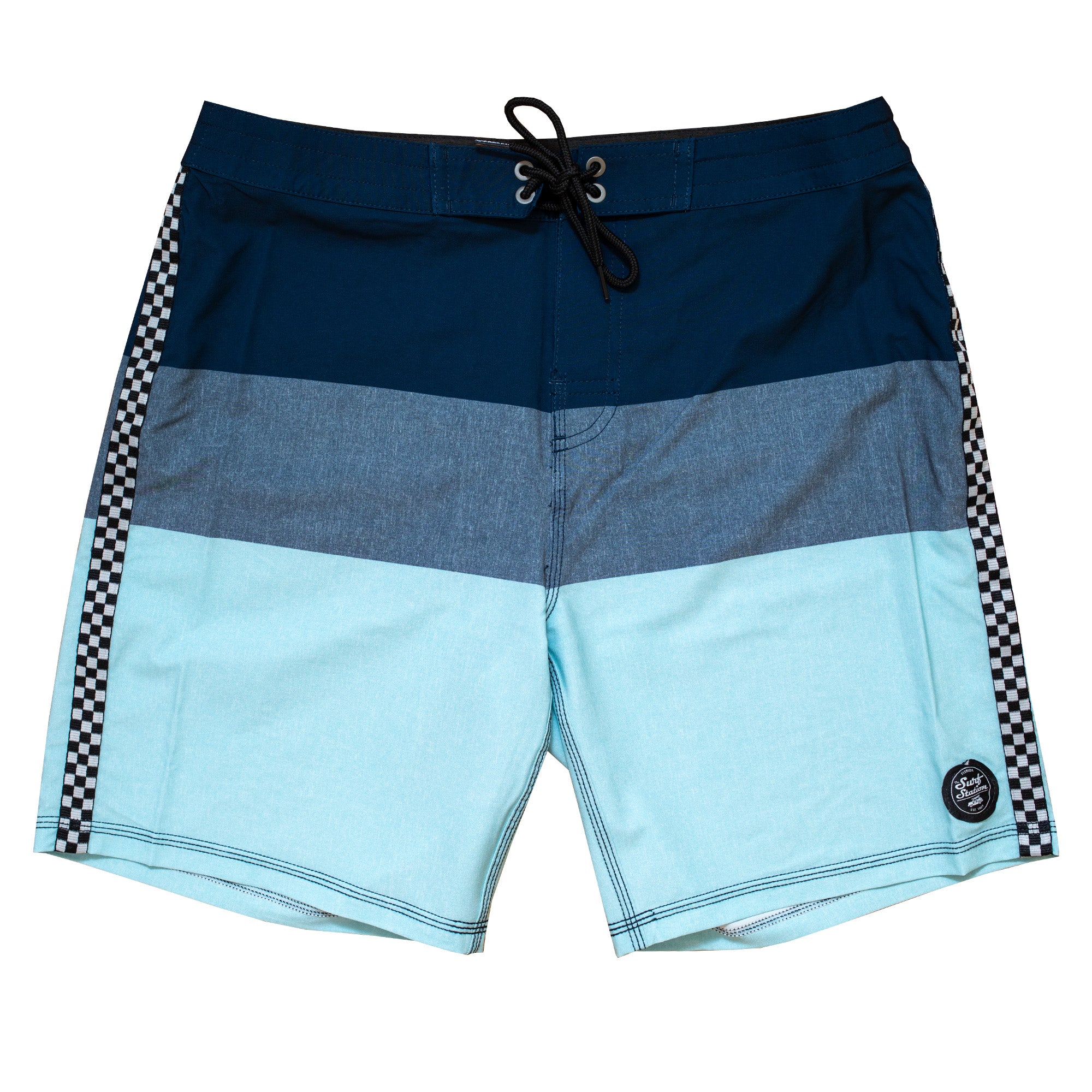 Surf Station Racer Men's Boardshorts - Light Blue