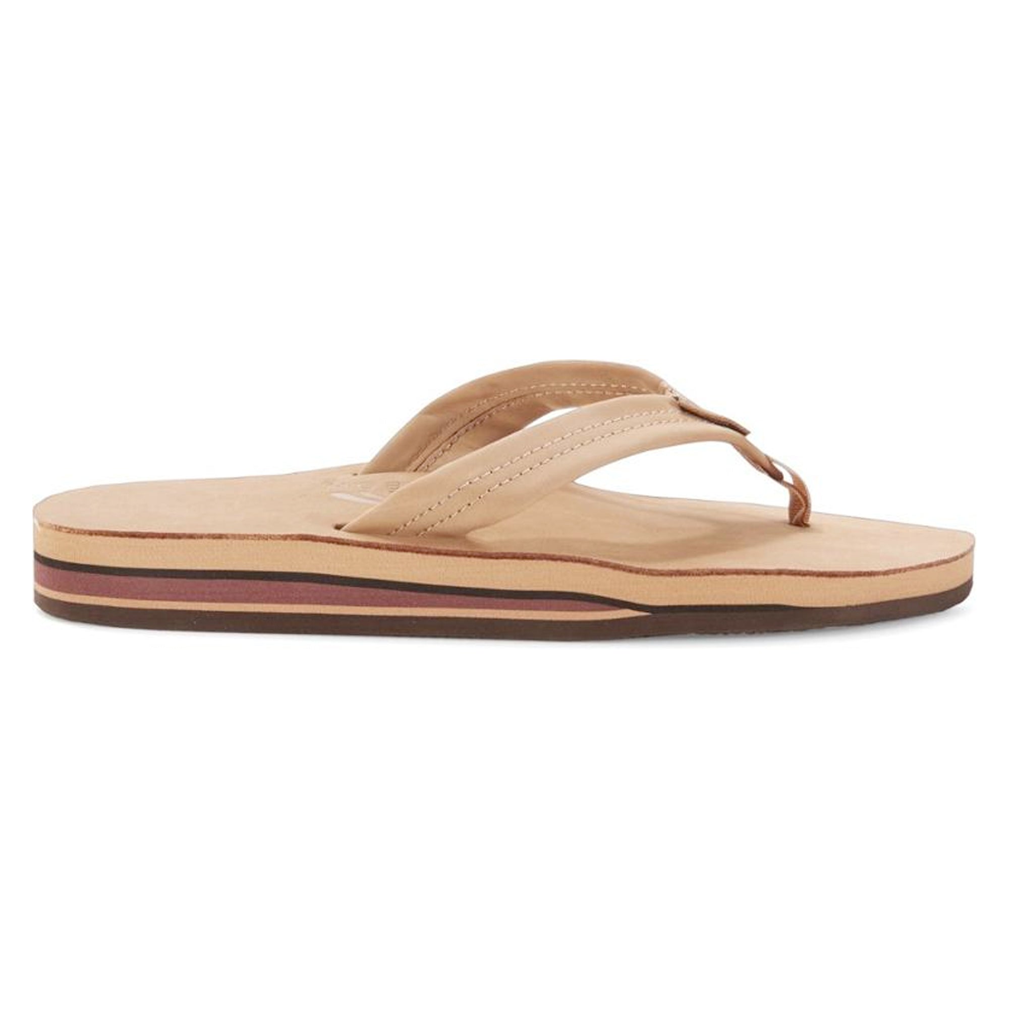 Rainbow Double Layer Premier Leather Men's Sandals - Sierra Brown