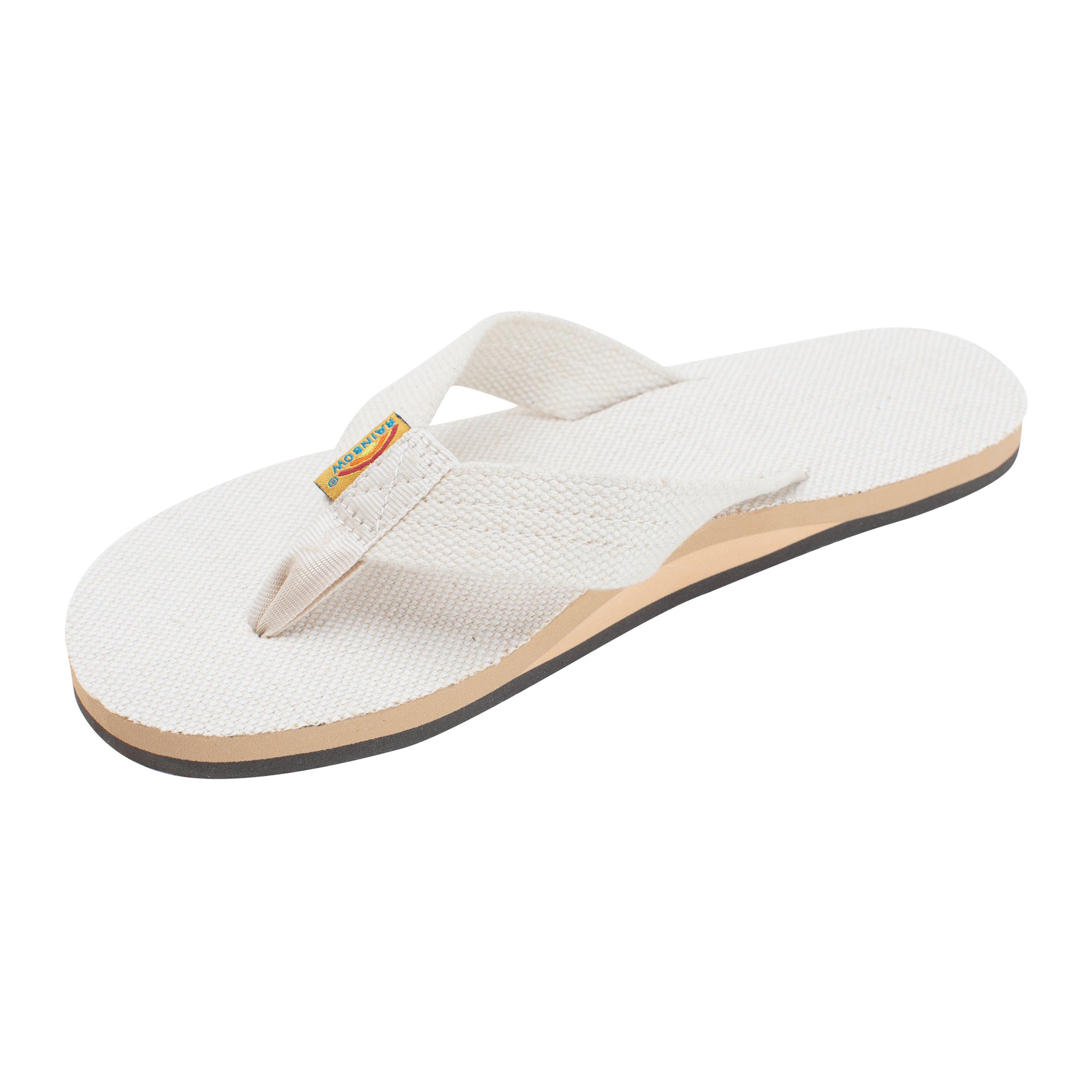 Rainbow Hemp Single Women's Sandals - Natural