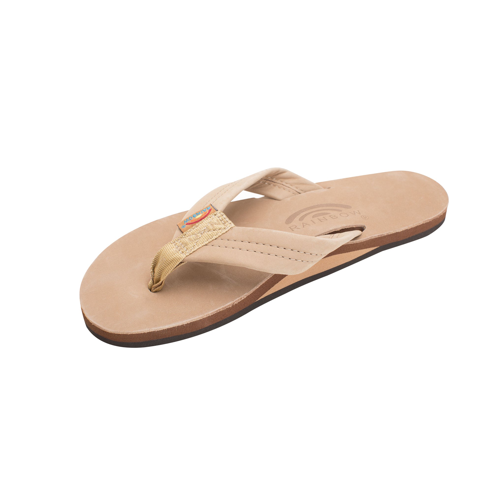 Rainbow Single Premier Leather Women's Sandals - Sierra Brown