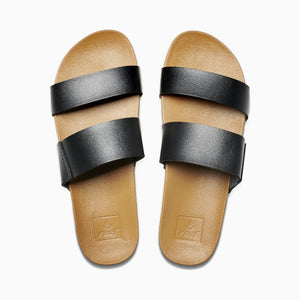 Reef Cushion Vista Women's Sandals - Black/Natural