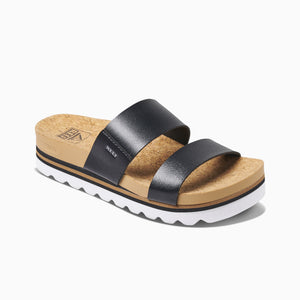 Reef Cushion Vista Hi Women's Sandals - Black/Tan