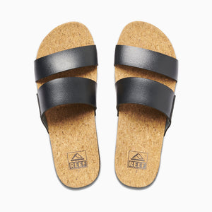 Reef Cushion Vista Hi Women's Sandals - Black/Tan