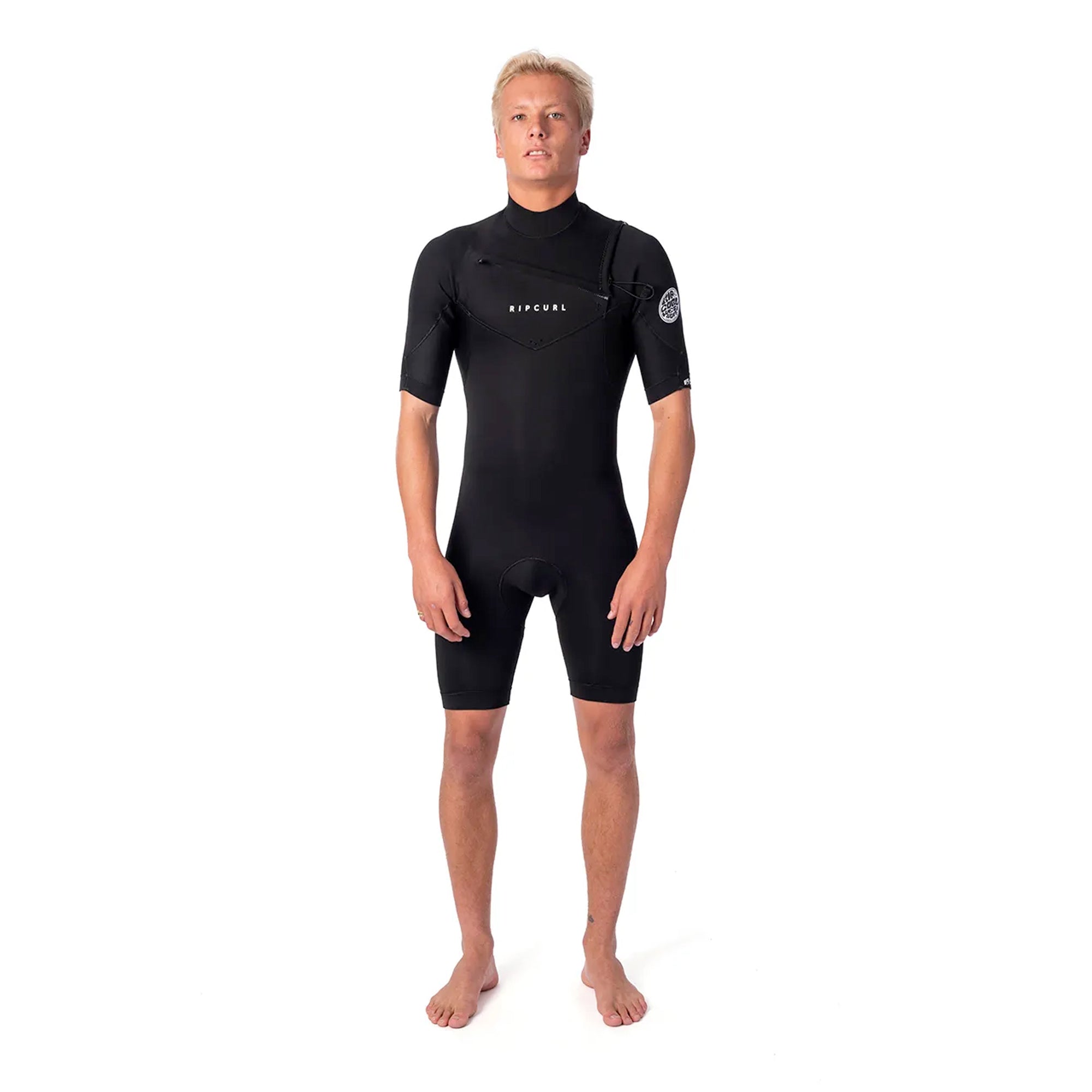 Rip Curl Dawn Patrol 2mm Chest-Zip Men's S/S Springsuit Wetsuit