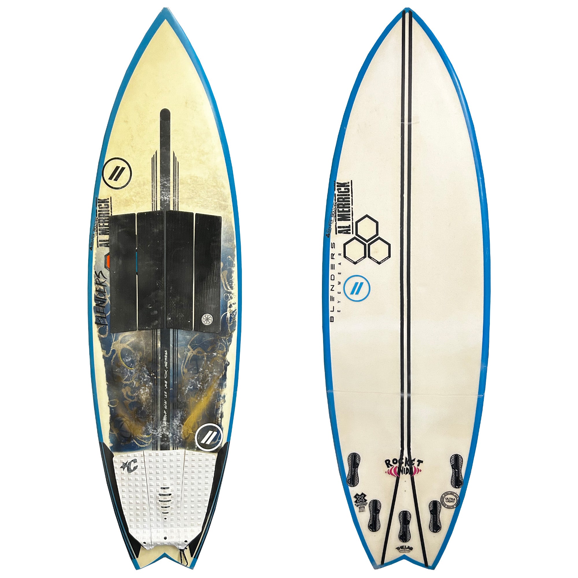 Channel Islands Rocket Wide 5'7 Consignment Surfboard - FCS II