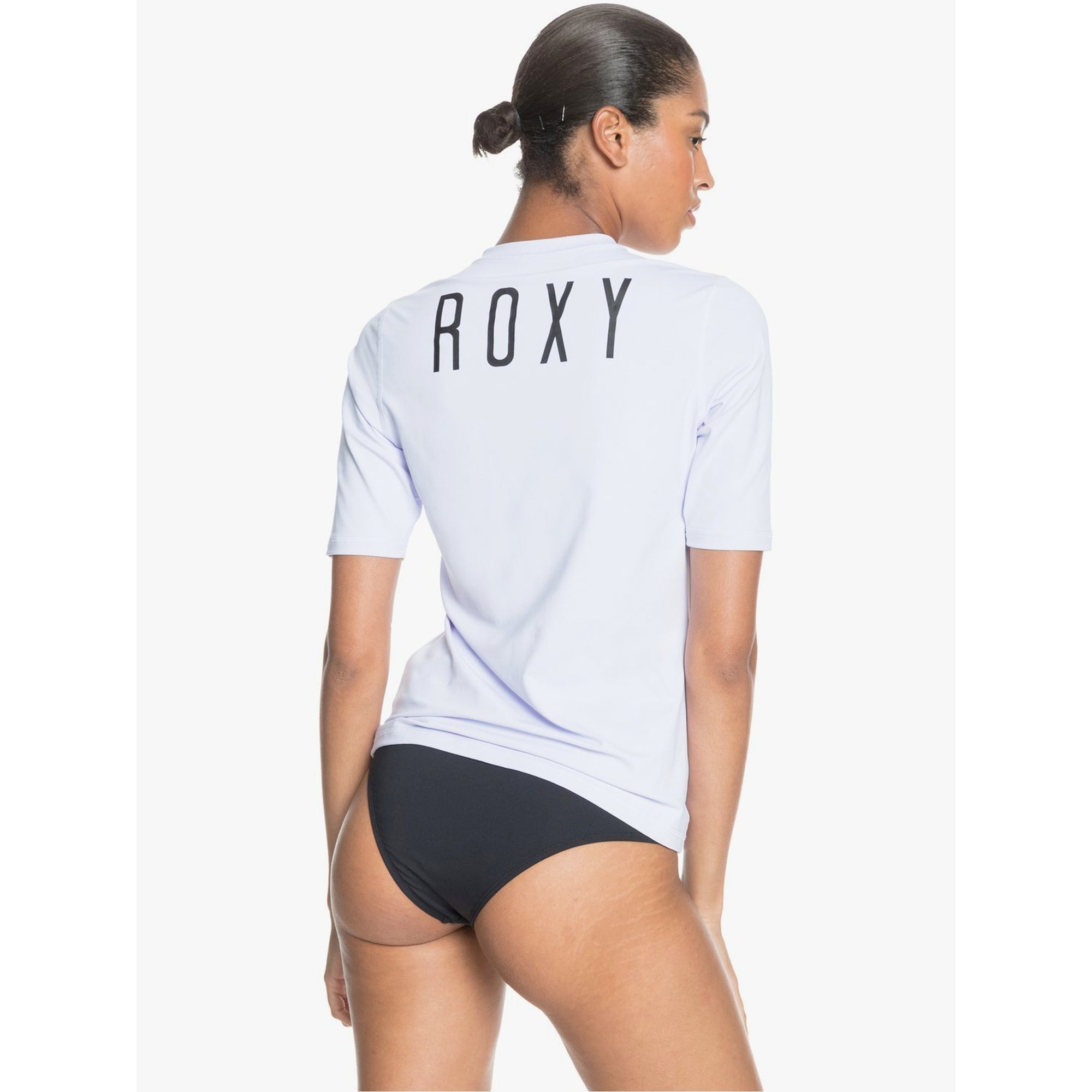 Roxy Enjoy Waves UPF 50 Women's S/S Rashguard - White