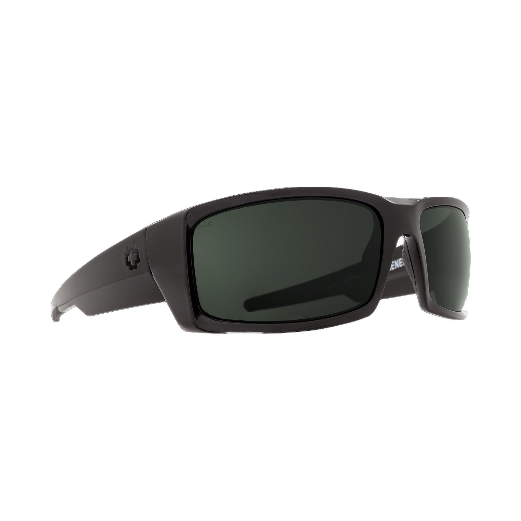 Spy General Men's Sunglasses - SOSI Black ANSI RX/HD+ Gray Green Polarized