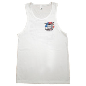 Surf Station Freedom Woody Men's Tank Top - White