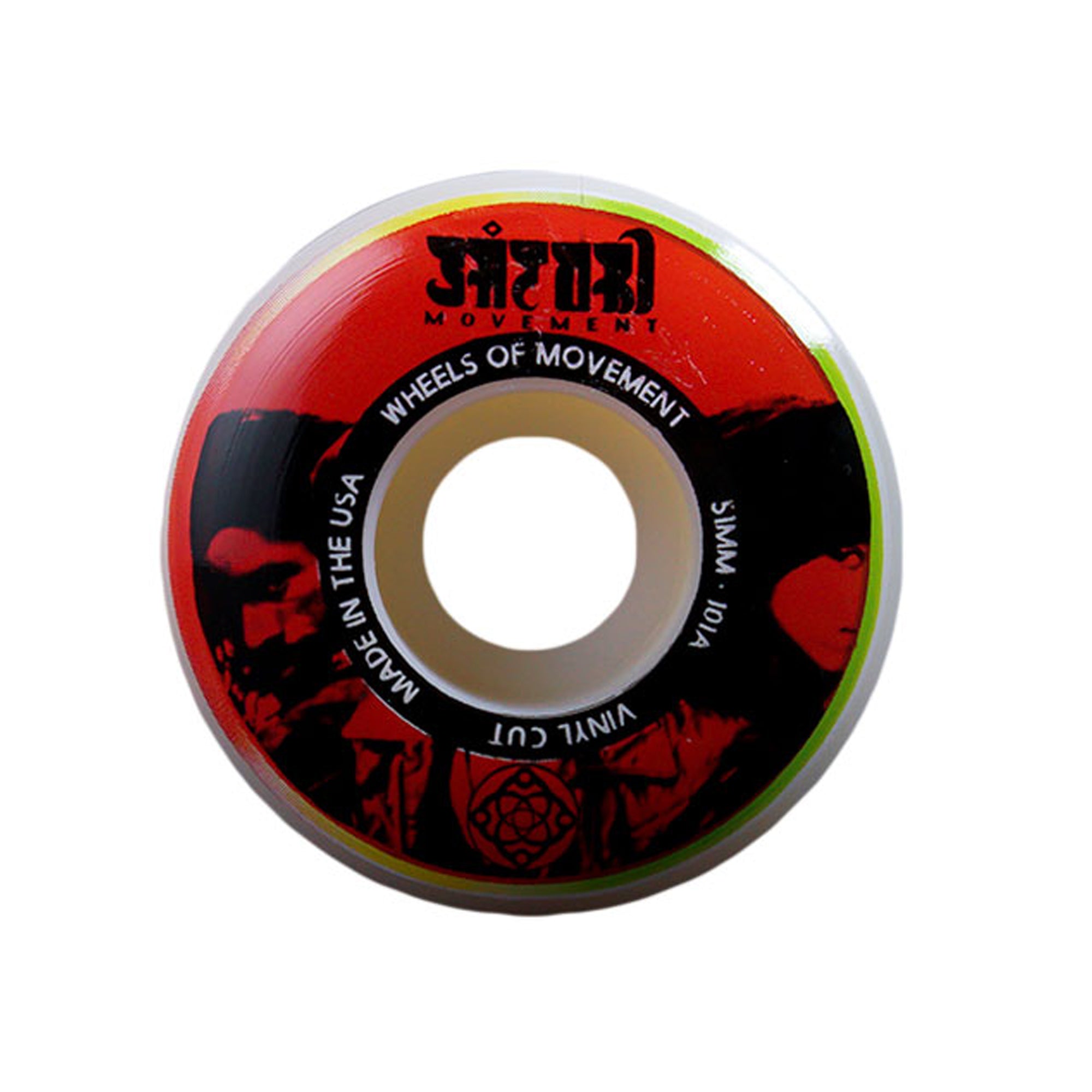 Satori Vinyl 51mm 101a Skateboard Wheels - Red