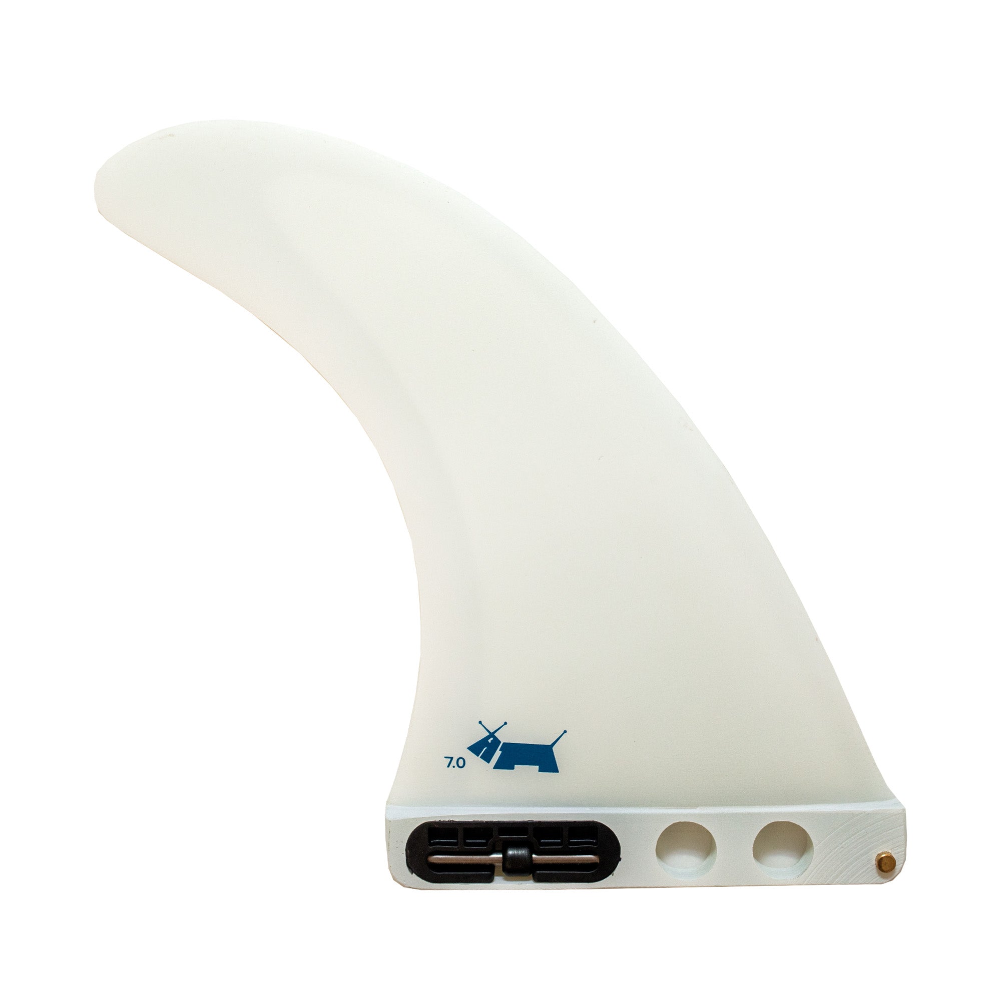 FCS II Skindog Performance Core Longboard Fin - 7"/White