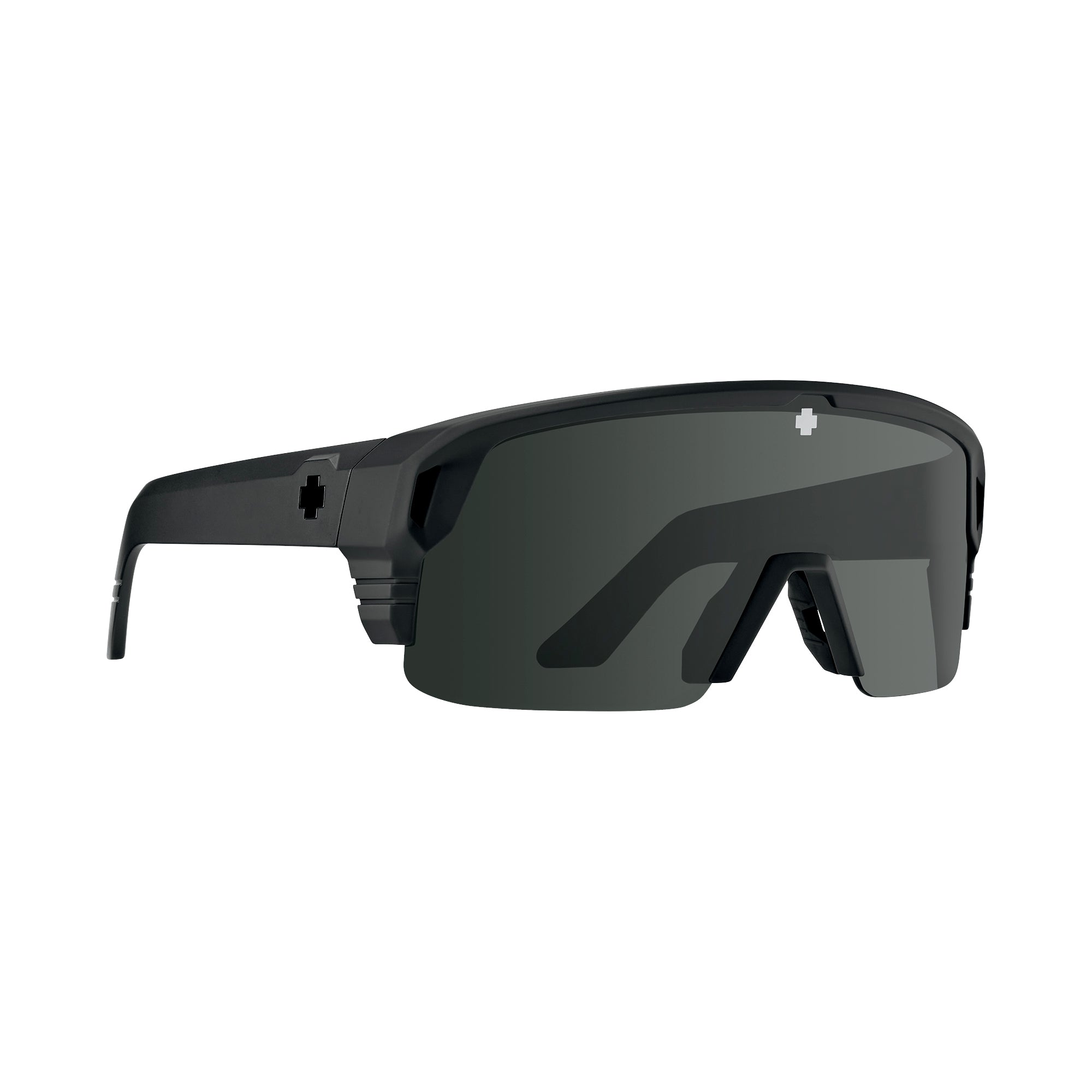 SPY Monolith Men's Sunglasses - Matte Black/Happy Grey Green Black Spectra Mirror Polarized