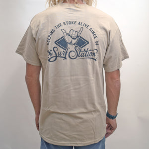 Surf Station x Ryan Leonardy Stoked Men's S/S T-Shirt