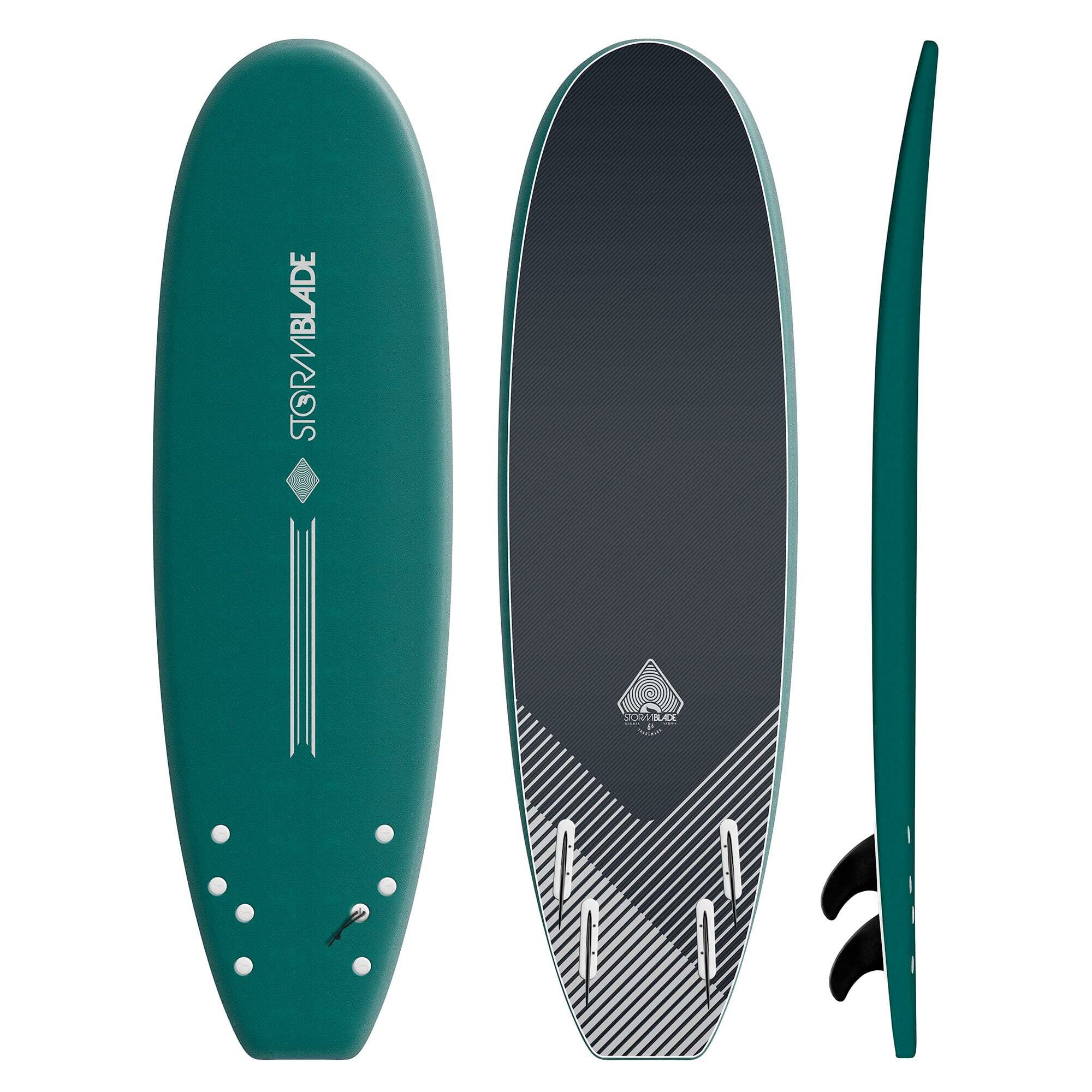 Storm Blade Quad Runner 6'6 Soft Surfboard - Mallard Green