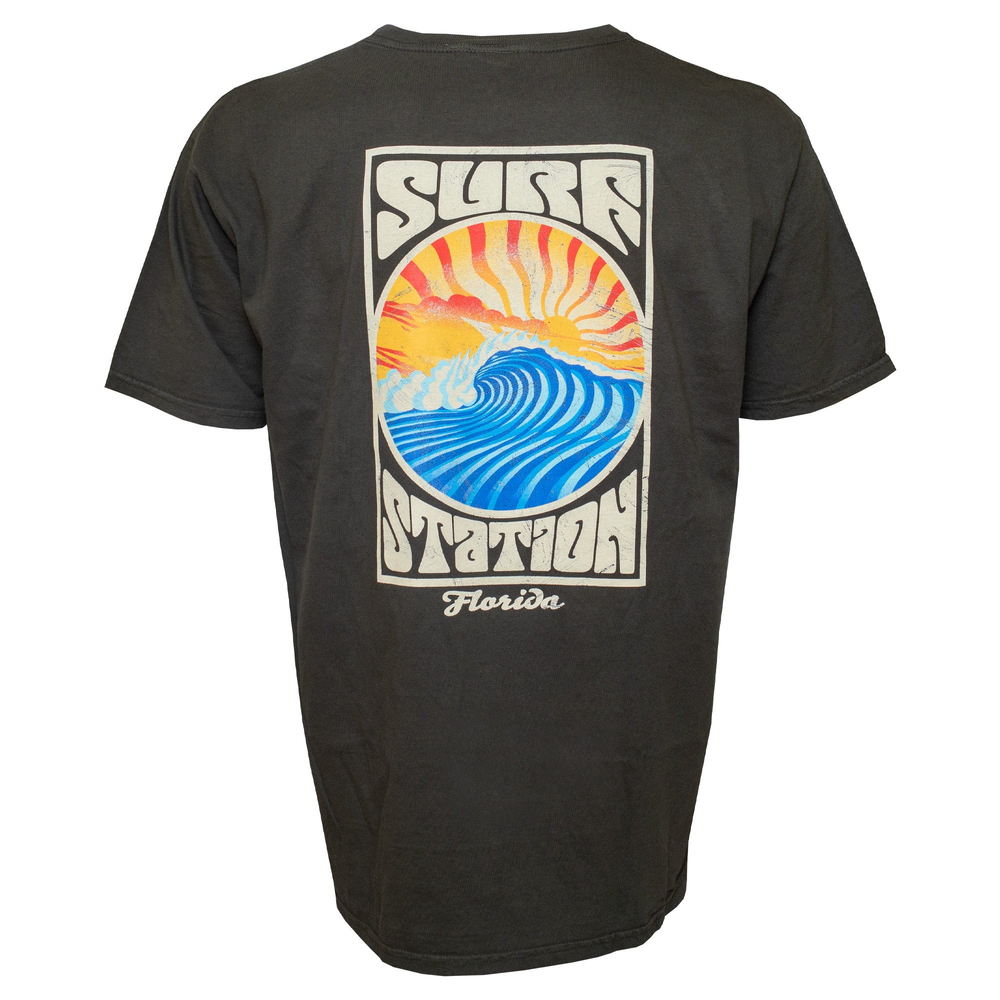 Surf Station Sun & Surf Men's S/S T-Shirt - Black