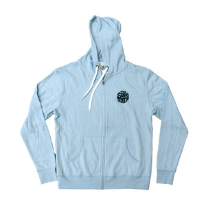 Surf Station Laguna Full Zip Men's Hoodie - Heather Light Blue