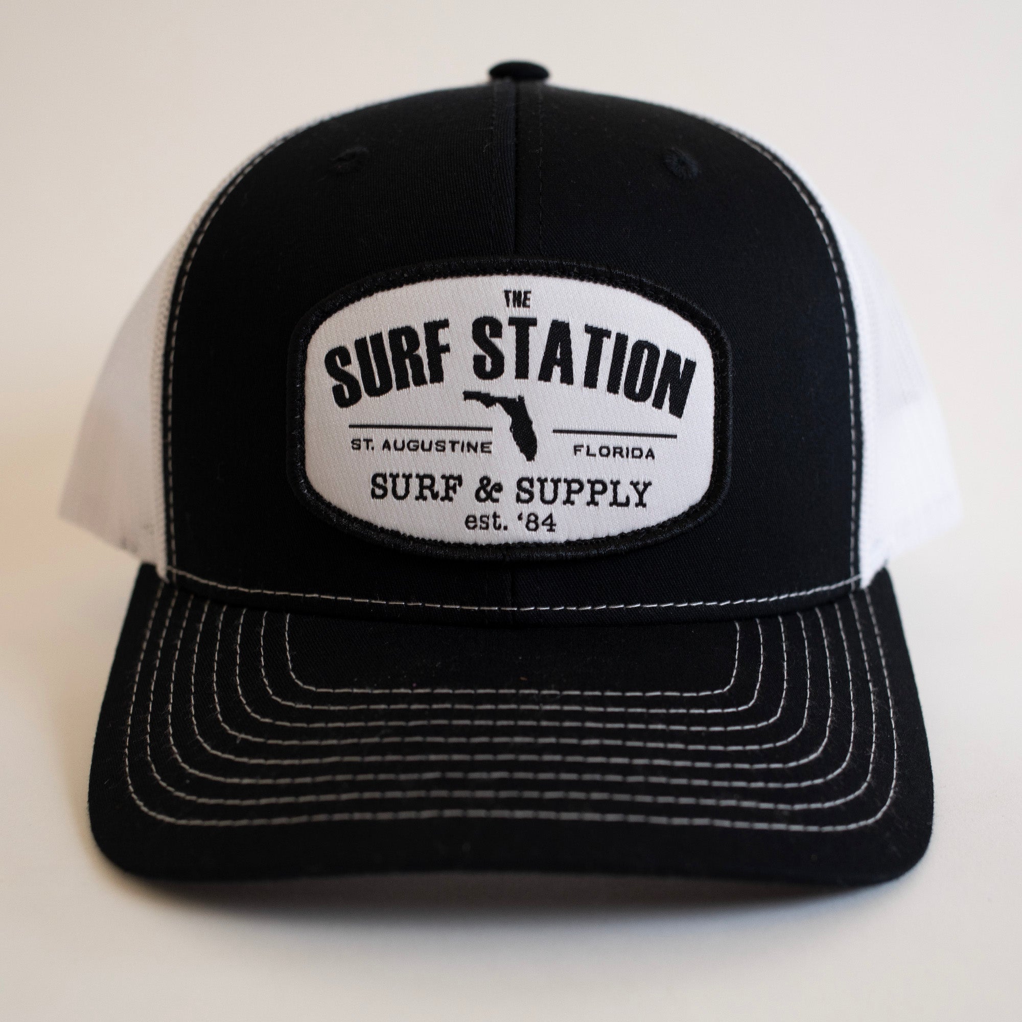 Surf Station Surf & Supply Men's Trucker Hat - Black/White