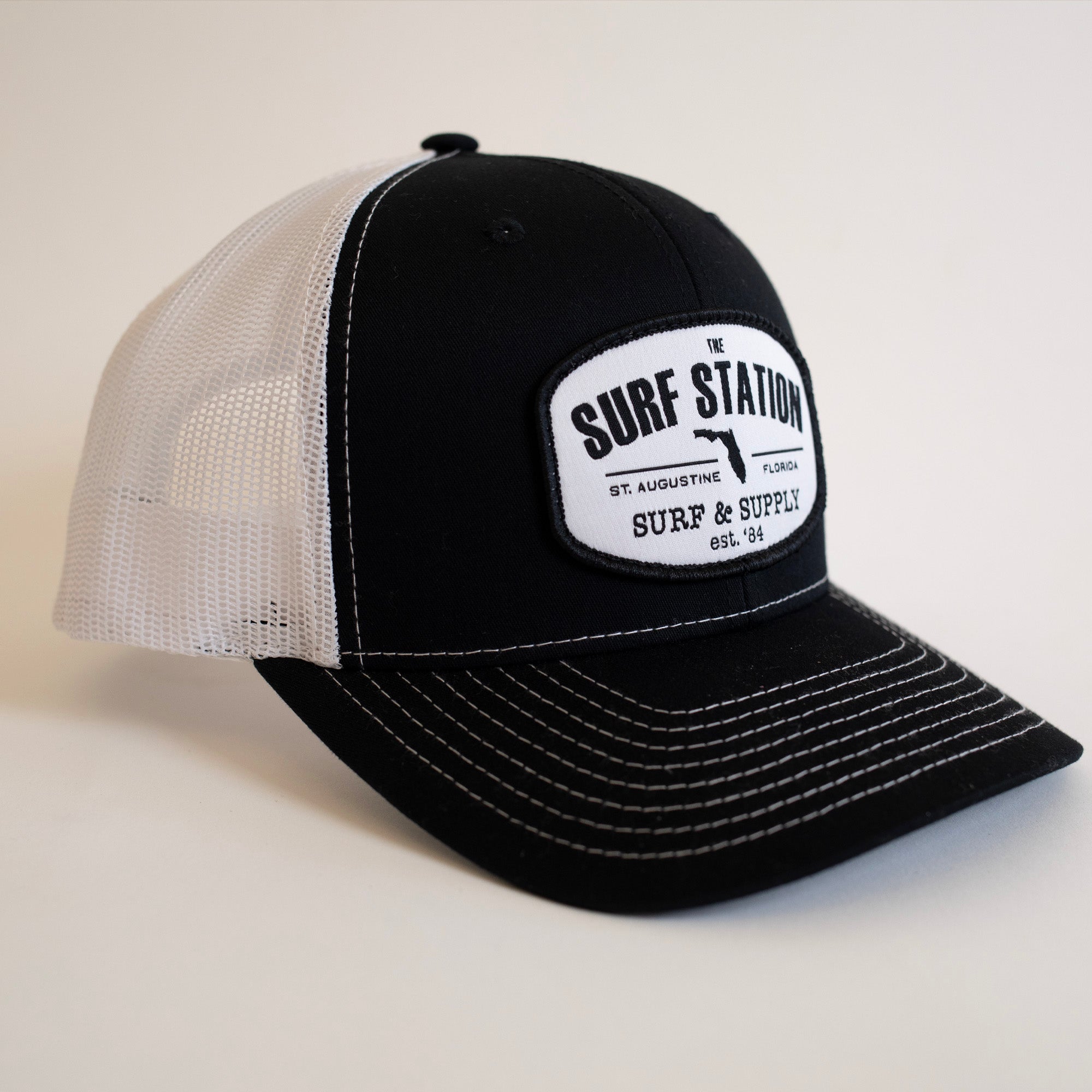 Surf Station Surf & Supply Men's Trucker Hat - Black/White