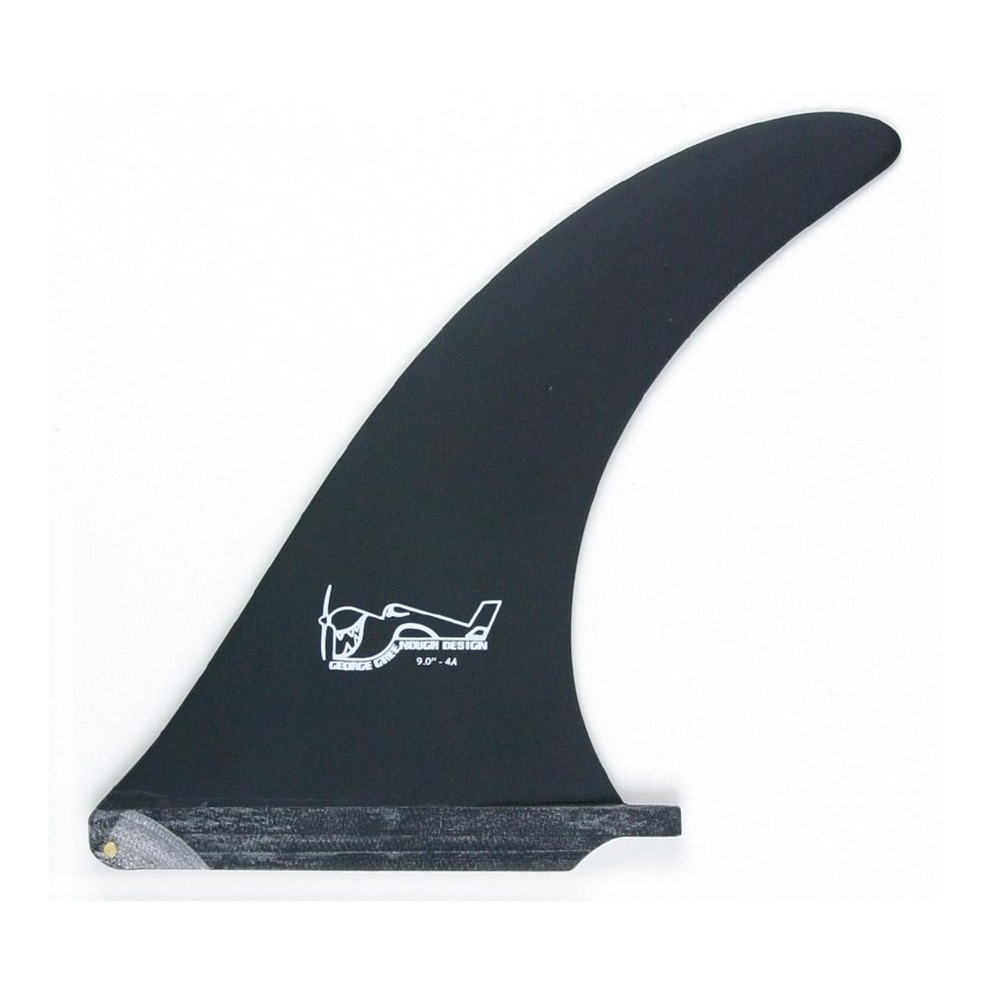 True Ames Greenough 4-A 9.75" Longboard Fin - Black