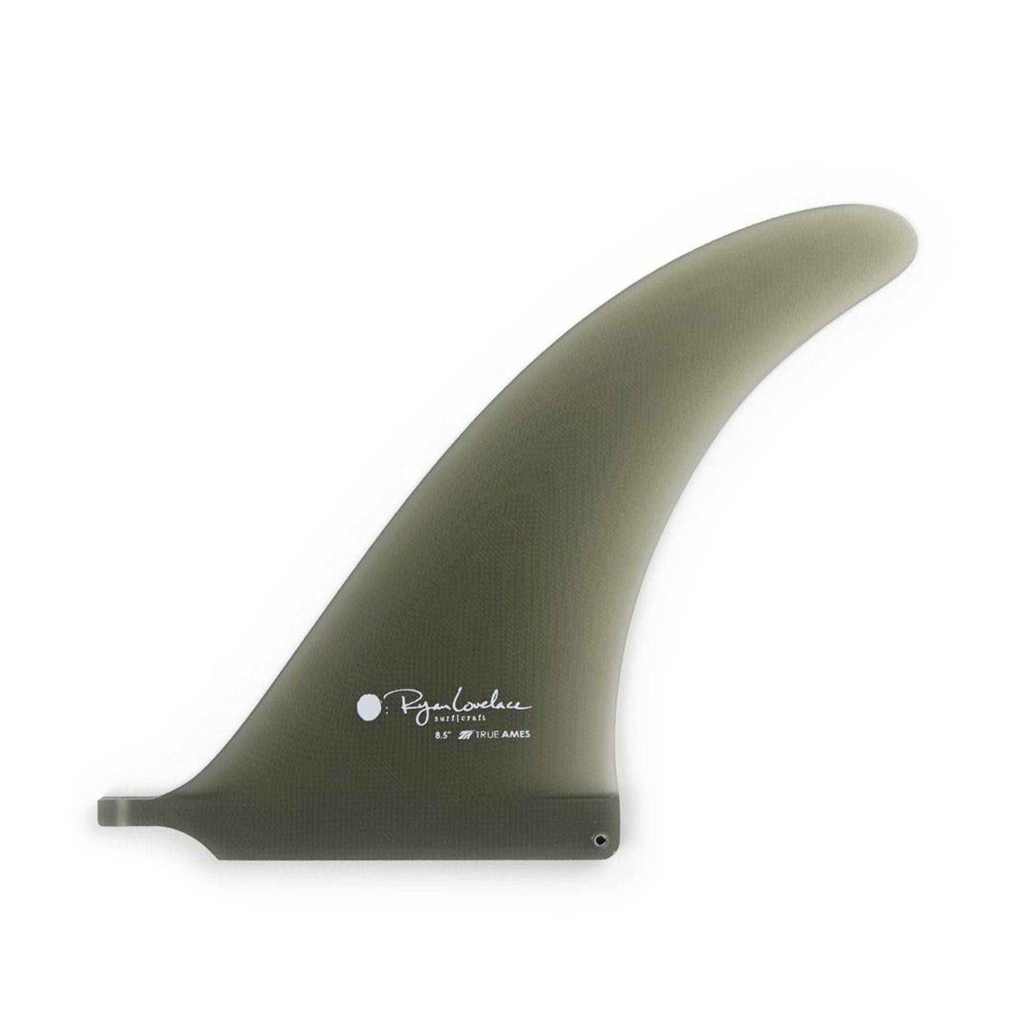 True Ames Lovelace V. Bowls Longboard Fin - 8.5"/Smoke