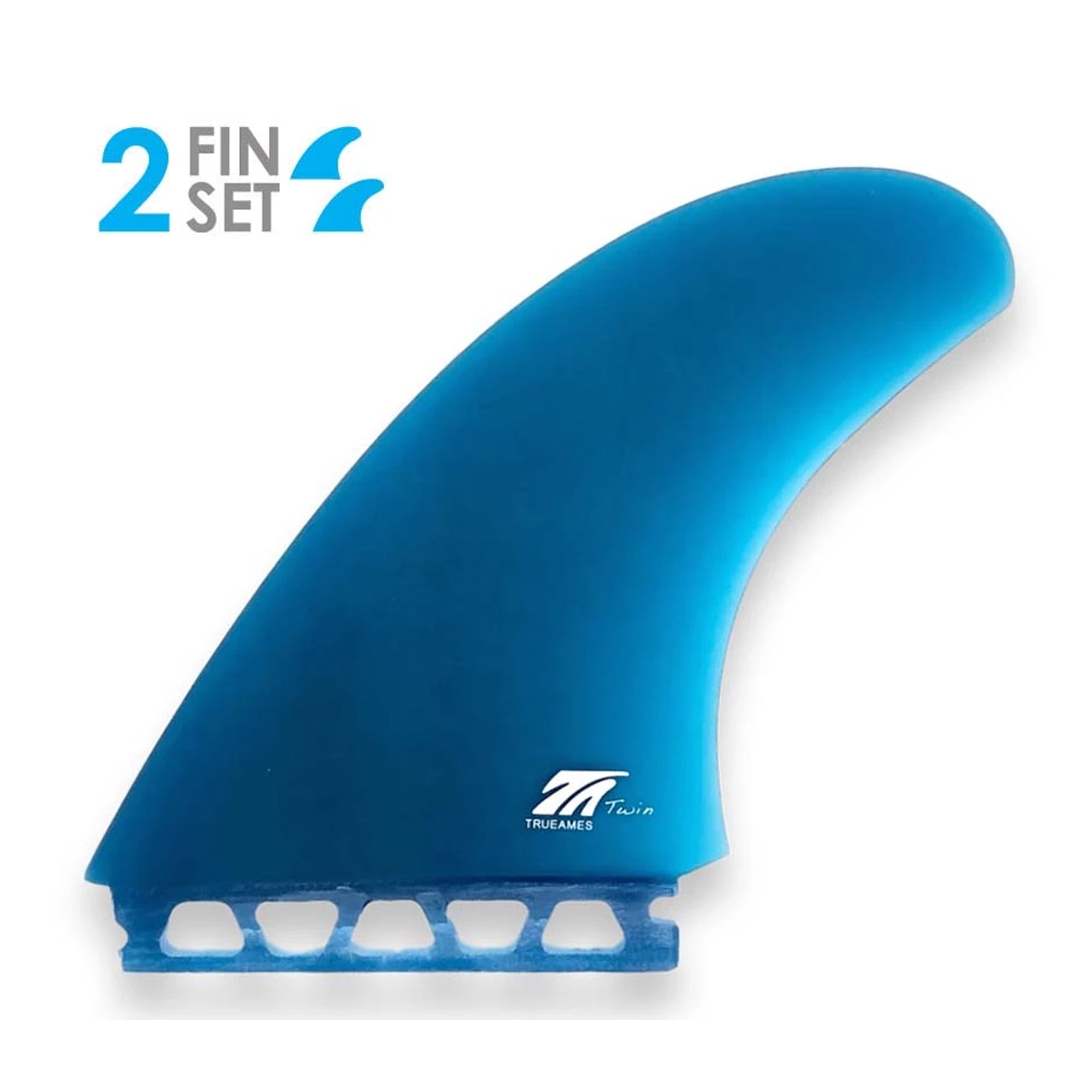 True Ames TA Twin Futures Fins - Blue