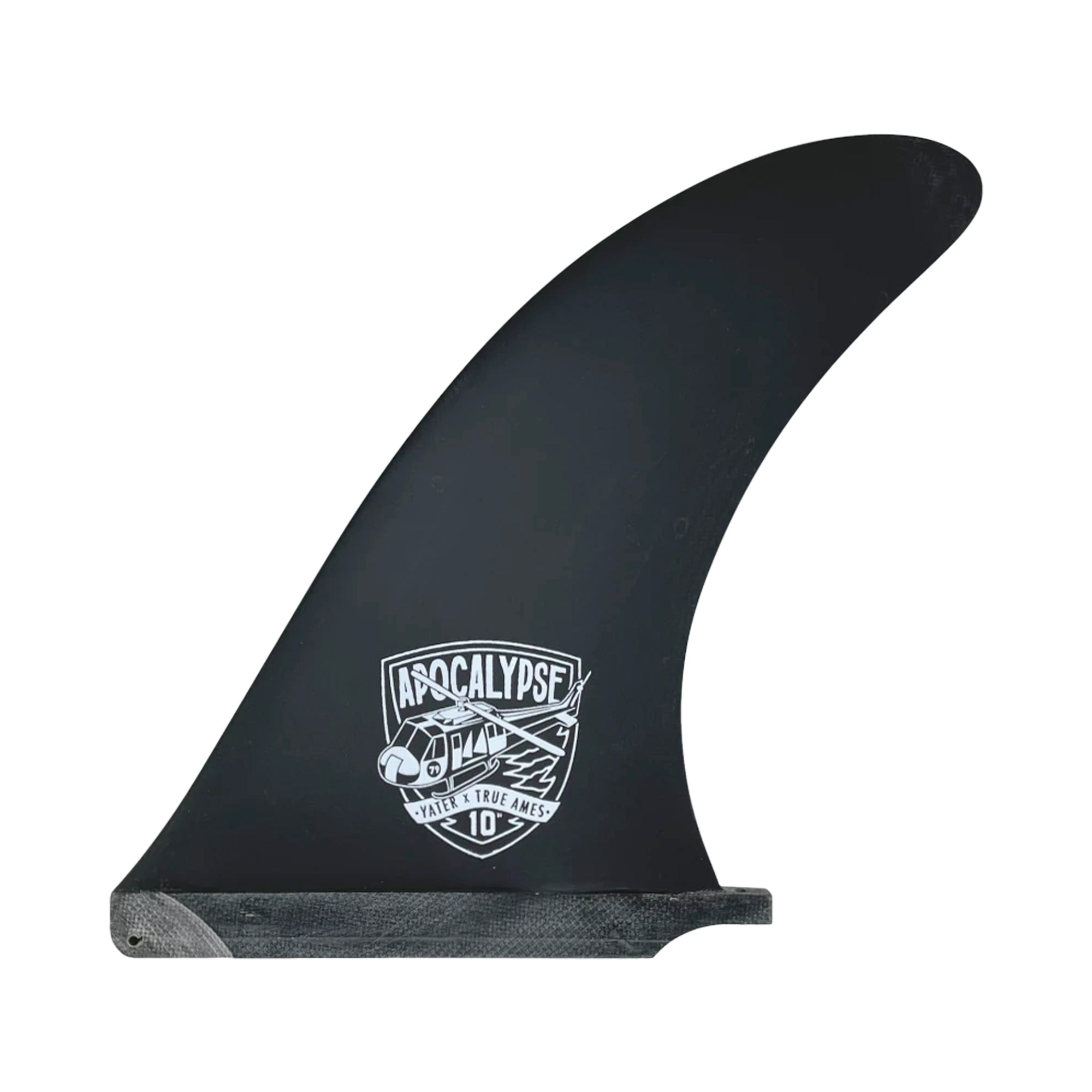 True Ames Yater Apocalypse Longboard Fin - 10"/Black