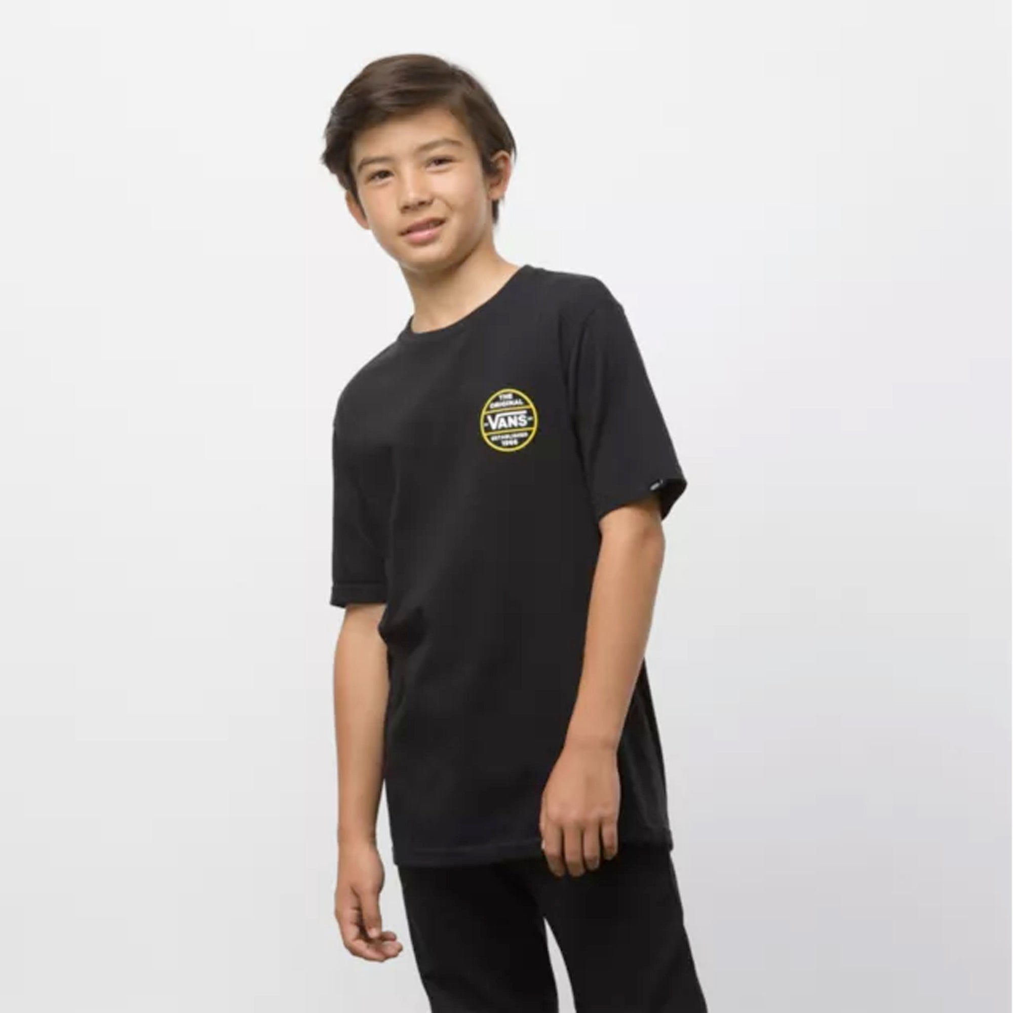 Vans Authentic Original Boy's S/S T-Shirt - Black